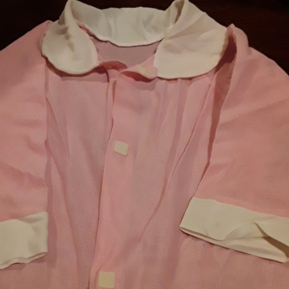 SOFT PINK  FOOTED ONESIE  SLEEPER  ( L ) - Picture 2 of 4
